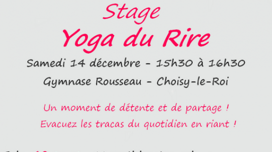 Stage Yoga du Rire – Samedi 14 Décembre